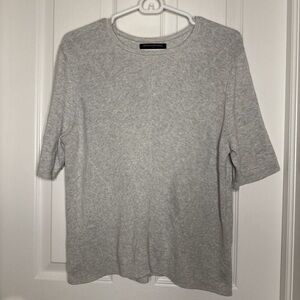 Banana Republic Cotton Gray Short Sleeve Top